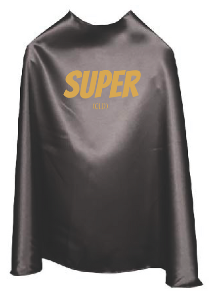 "Super Old" Gag Gift Superhero Cape